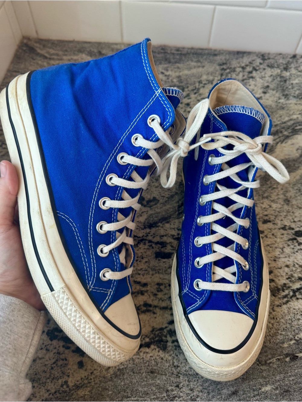 Converse Royal Blue High-Top Canvas Sneakers